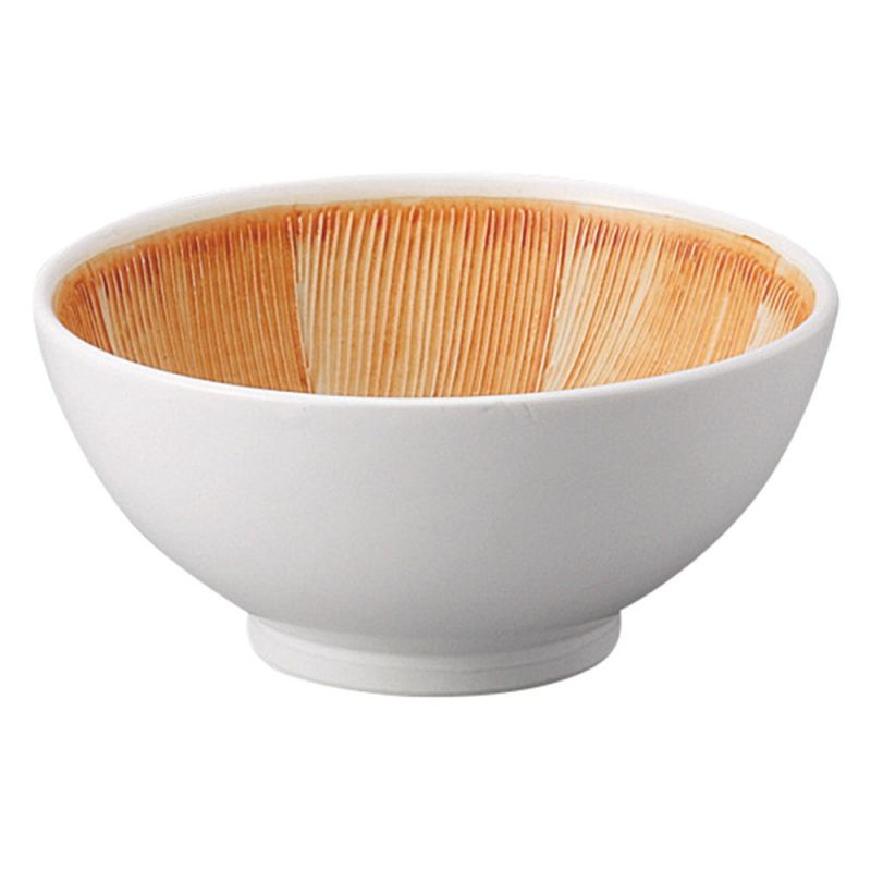 Japanese white ceramic suribachi bowl, SHIRO