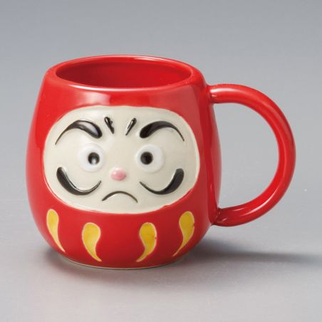 Japanische Keramiktasse ROT - REDDOHEDDO - Daruma