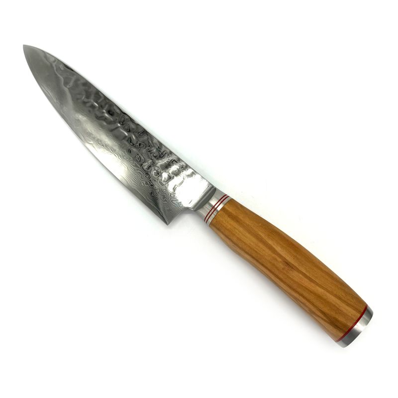 Large knife for cutting vegetables with olive handle - Orivu~ie - 17cm
