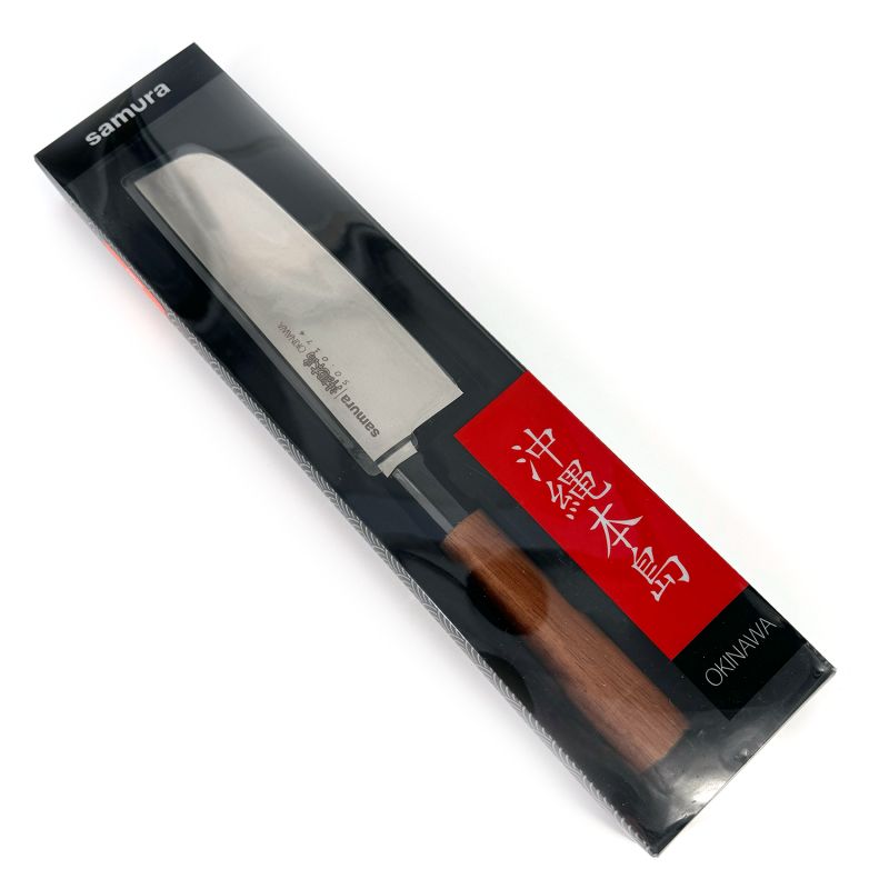 Large multipurpose knife with olive handle - Orivu~ie - 12cm