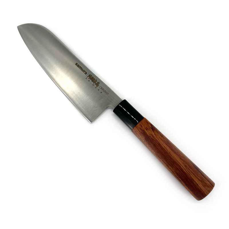 Samura knife with rosewood handle - Pinku - 17.2cm