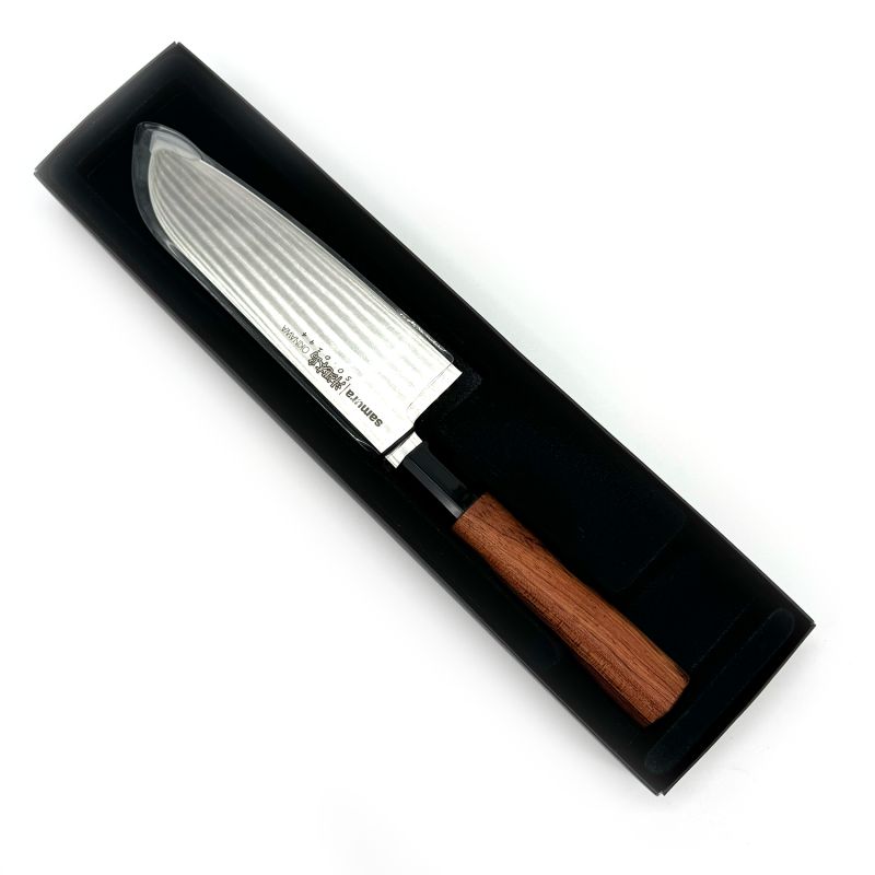 Samura knife with rosewood handle - Pinku - 17.2cm