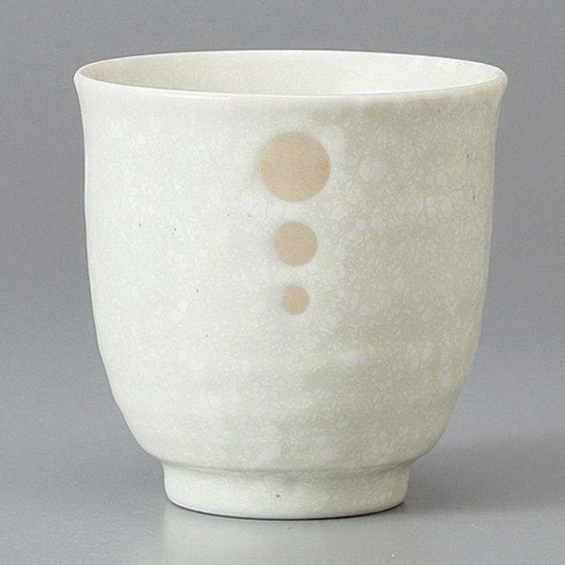 Tasse à thé japonaise en céramique, blanc - POINTO