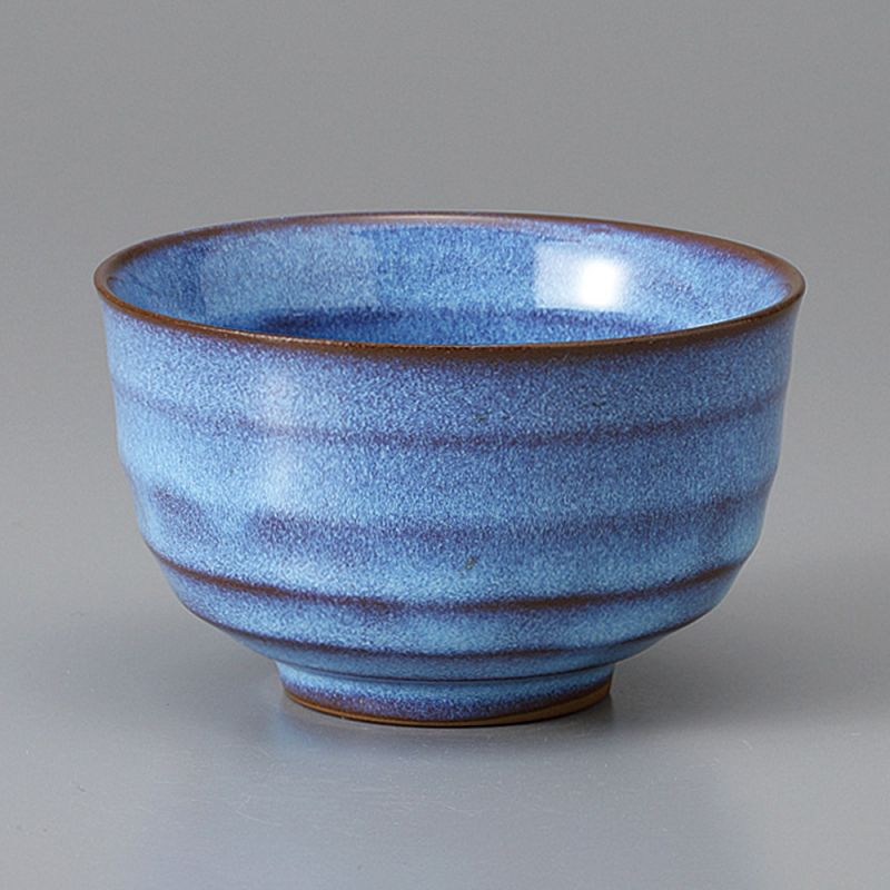 Japanese ceramic tea cup, light blue - AOI MAGUKAPPU