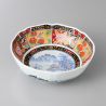 Japanese flat bowl Arita IMARI, landscape