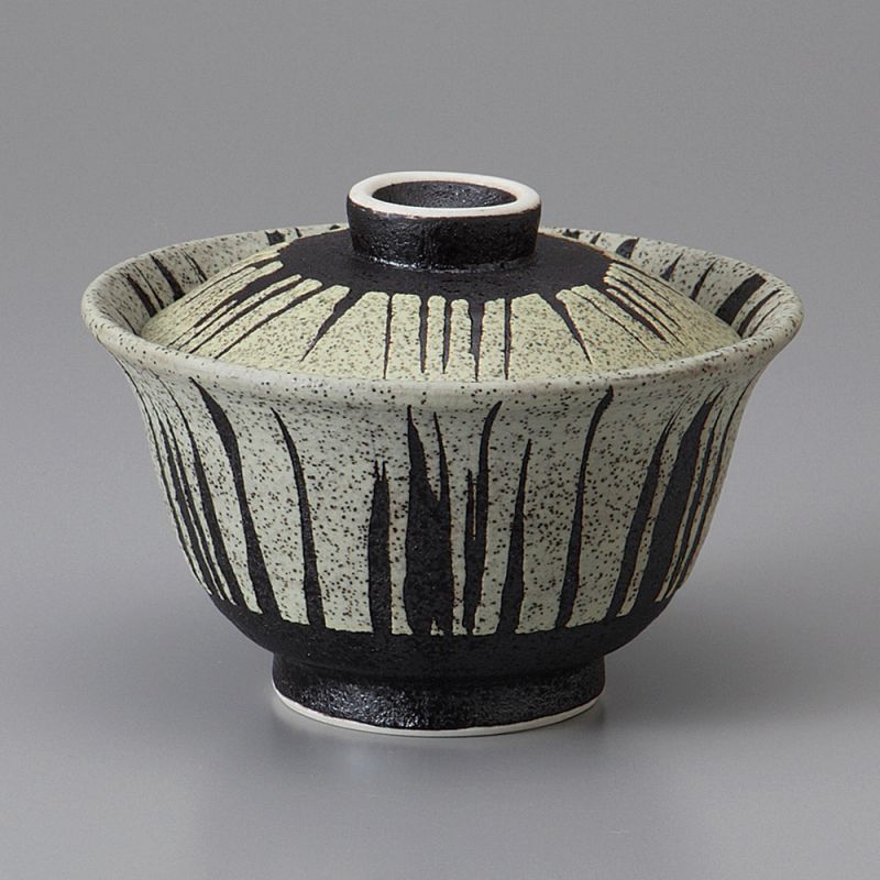 Ciotola in ceramica giapponese con coperchio SUICHOKU-SEN