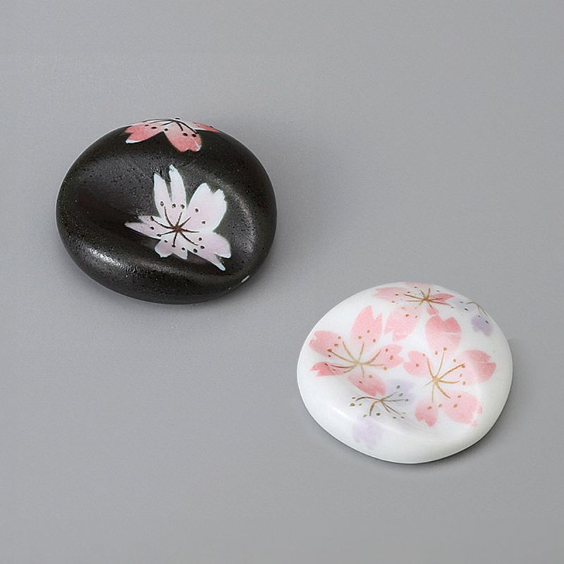 repose baguettes japonais sakura, blanc ou noir