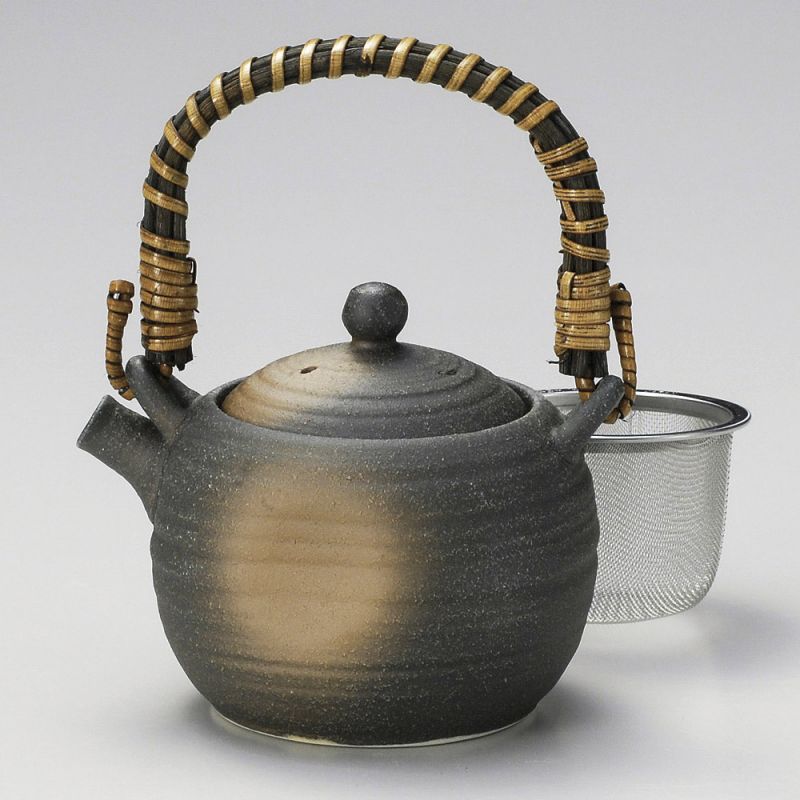 Teiera giapponese in ceramica marrone, MARUI, 260 cc