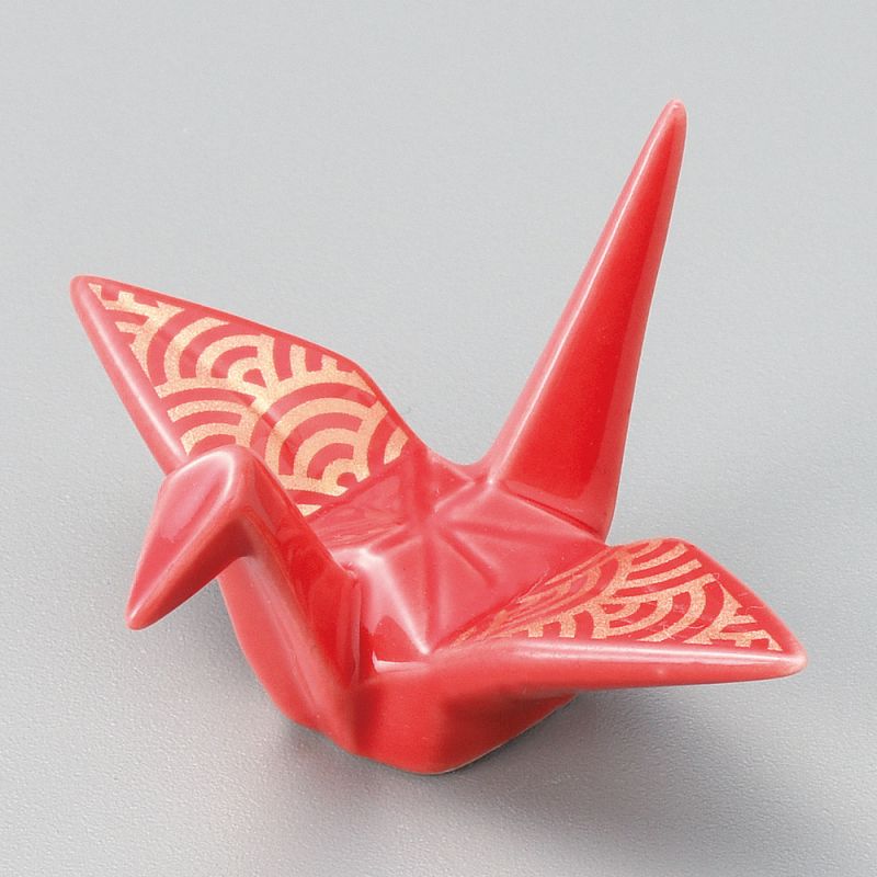 Poggia bacchette in ceramica giapponese, rosso, KUREN