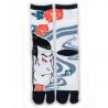 Japanese tabi socks, UKIYO. From Ukiyo-e