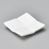 Repose baguettes japonais en céramique blanc, carré tressé - AMI KOMI