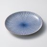 Japanische runde Keramikplatte SENDAN-TOKUSA