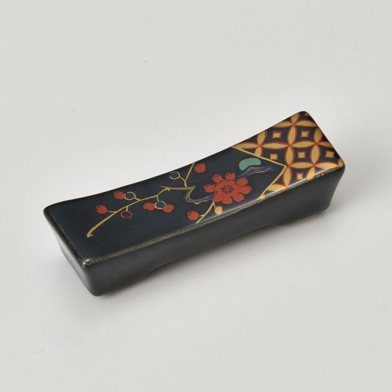 Japanese ceramic chopsticks rest - HANAFUDA