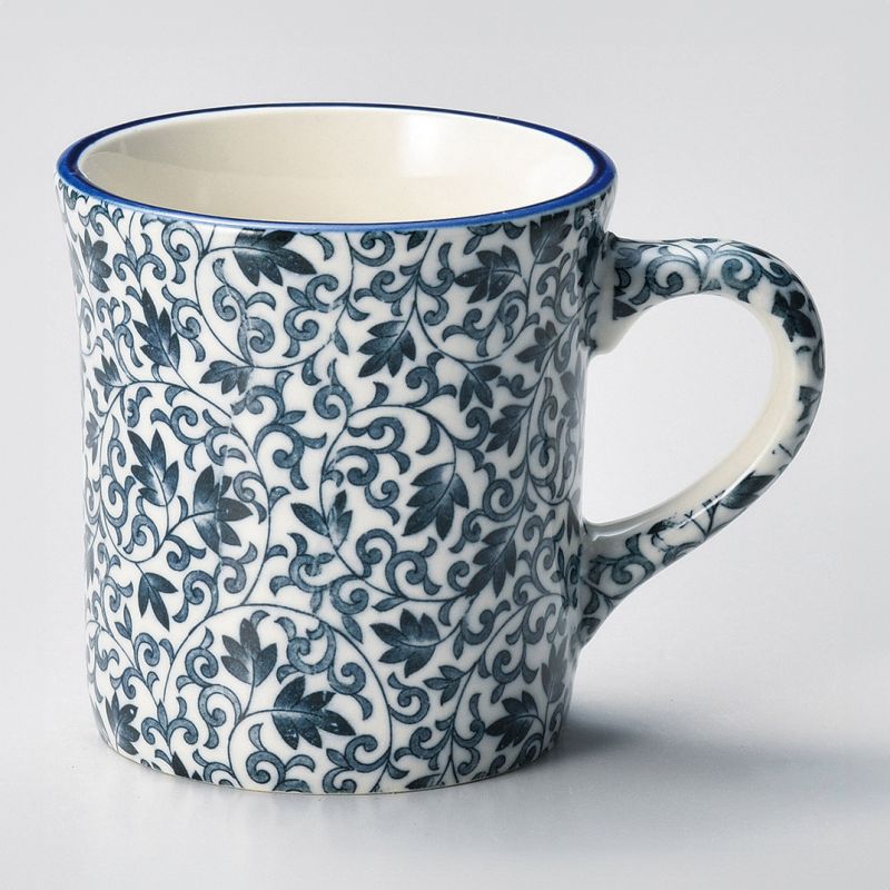 Japanese ceramic tea mug - KARAKUSA