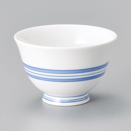 taza de té japonés, BURURAIN, blanco