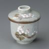 Japanese ceramic mug with lid - HAIRO NO KABA - gray