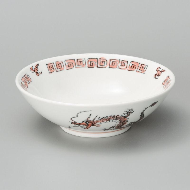 Japanese ceramic ramen bowl Ø20cm RYU, red