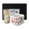Japanese tea ceremony bowl with whisk - KONOIKIZAKURA
