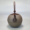 Hervidor japonés de hierro fundido con tapa de cobre, MARU, bronce