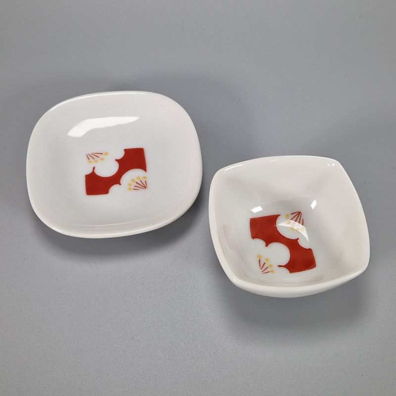 Keramikgefäß- und Untertassen-Set - UME SHIROI