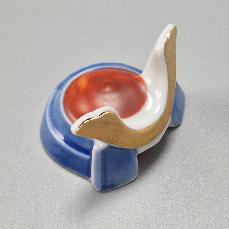 Japanische Keramik Essstäbchen ruhen - KABUTO - Samurai Helm