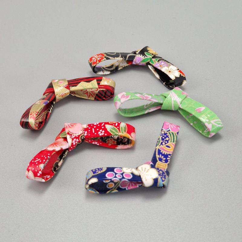 Japanese chopstick holder made of lacquered washi paper, random color - SHIKKI WASHI