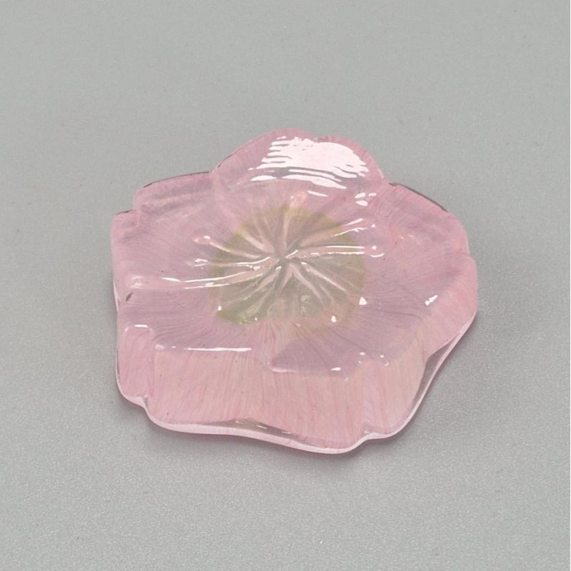 soporte para palillos de vidrio, SAKURA HASHIOKI, rosa