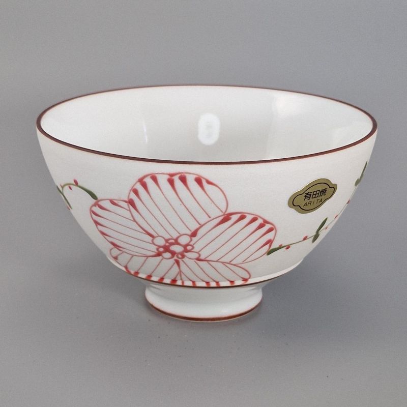 Japanische Reisschale aus Keramik, rote Sakura - AKAI SAKURA