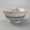 Japanese ceramic soup bowl - GRAY SOSHUN