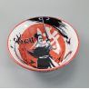 Japanese ceramic donburi bowl - SAMURAI