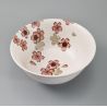 bol ramen blanc japonais en céramique, SAKURA, fleurs