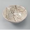 Japanese ceramic soup bowl - GRAY SOSHUN