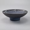 Japanese bowl in raw ceramic, blue gray, KIMO I