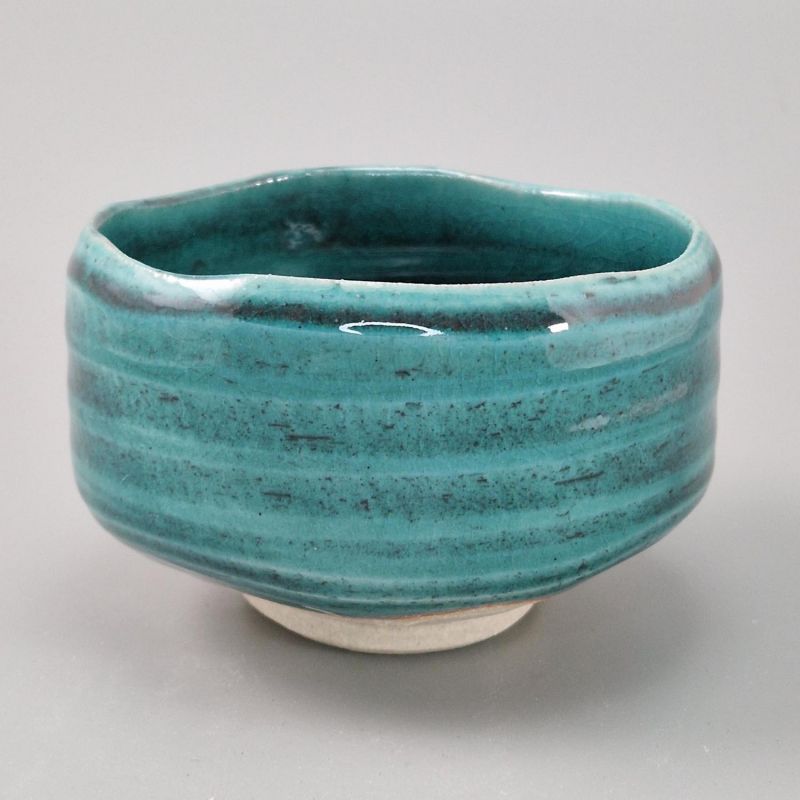 Keramikschale für Teezeremonie, Ozeanblau - KAIYO