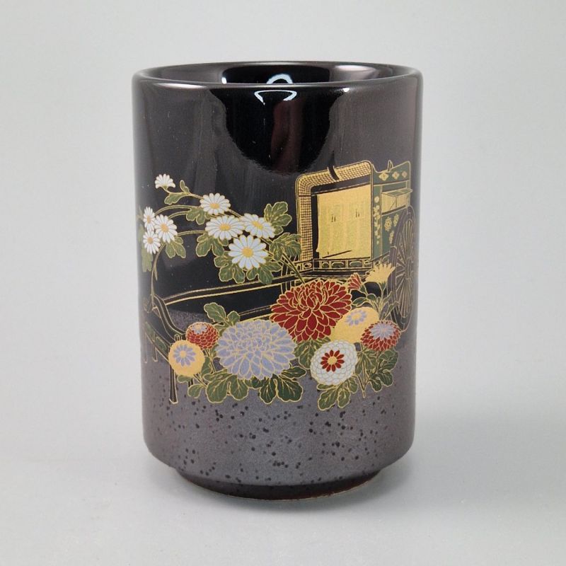 Iga-nuri Sushi Yunomi Goshoguruma tea cup
