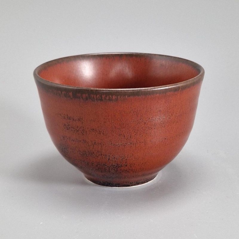 Taza de té de cerámica japonesa - KAPPU - rojo