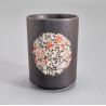 Japanische Keramik-Teetasse, Blumenkreis - FURORARU