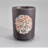 Tazza da tè in ceramica giapponese, cerchio di fiori - FURORARU