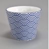 Taza japonesa de cerámica azul - AOKAPPU