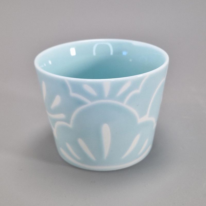 Tazza da tè in ceramica giapponese, blu e bianca - MATSU