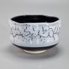 Weiße und schwarze Keramikschale für die Teezeremonie – SHIKI