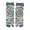 Japanese tabi socks, Arabesque cat, KARAKUSANEKO