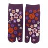 Japanese tabi socks, Cherry blossoms and autumn leaves, AKI