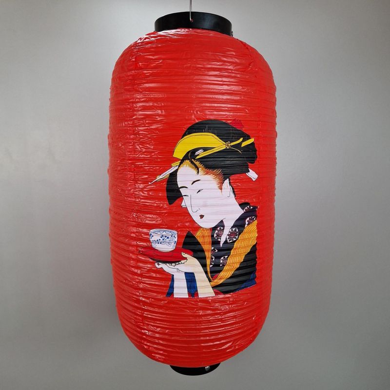 Lanterne en PVC plafonnier, GEISHA 2, rouge