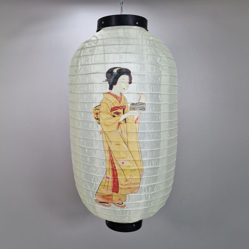 Ceiling fabric lantern, Sakura Fubuki