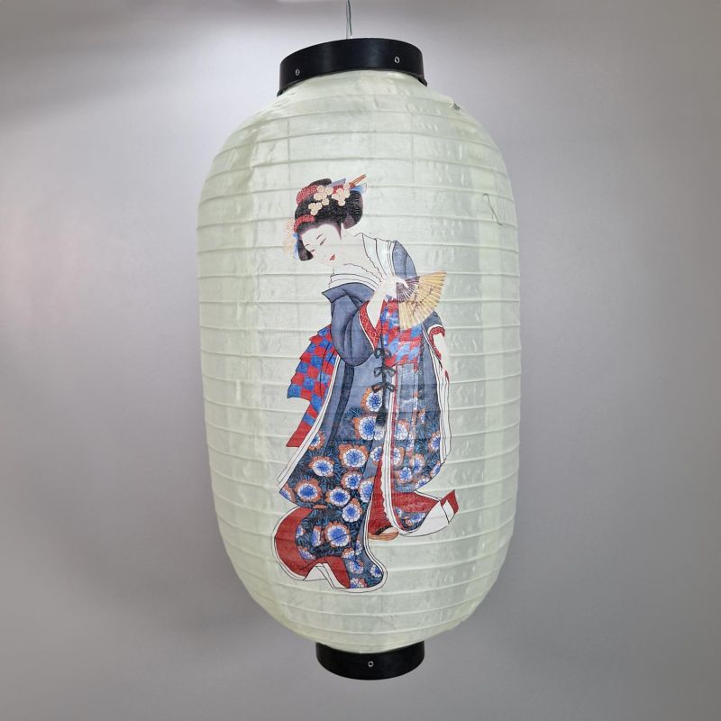 Ceiling fabric lantern, Chochin