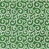 hoja grande de papel japonés, YUZEN WASHI, verde, estampado arabesco