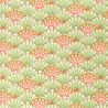 hoja grande de papel japonés, YUZEN WASHI, verde y naranja, motivos Bokashi Chrysanthemum