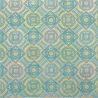 sheet of Japanese paper, YUZEN WASHI, turquoise, circle and square Maru to shikaku