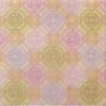 sheet of Japanese paper, YUZEN WASHI, yellow and pink, circle and square Maru to shikaku